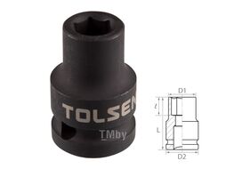 Головка торцевая ударная шестигранная 1/2", 11 мм TOLSEN TT18211