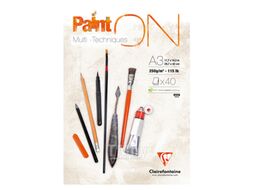 Блок-склейка "PaintOn" А3, 250г/м2, 40л. Clairefontaine 96536C