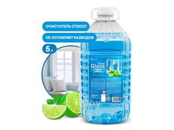 Средство для мытья окон и стекол "CLEAN GLASS голубая лагуна" 5 кг GRASS 125794