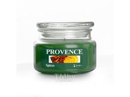 Свеча в стеклянном подсвечнике в виде банки "специи" 10x8 см/300 г Provence 565106