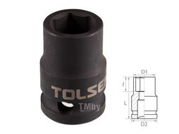 Головка торцевая ударная шестигранная 1/2", 12 мм TOLSEN TT18212