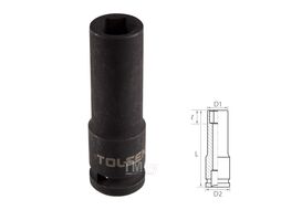 Головка торцевая ударная глубокая шестигранная 1/2", 12 мм TOLSEN TT18262