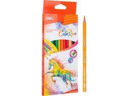 Цветные карандаши 12 шт. "ColoRun" трехгран. Deli EC00300