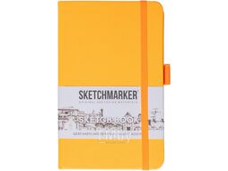 Скетчбук 9*14 см, 140 г/м2, 80 л., оранжевый неон Sketchmarker 23148041SM