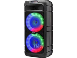 Колонки 2*24Вт переносная Midi система, TWS/BT/USB/TF/FM/ДУ Bluetooth: V5.0, ДИНАМИЧЕСКАЯ RGB подсветка Ginzzu GM-230