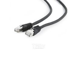 Патч-корд 6A, CU, black, двойное экранирование CablExpert Gembird PP6A-LSZHCU-BK-1.5M