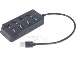 Хаб USB 4-Port (1xUSB3.1+3xUSB2.0) Gembird UHB-U3P1U2P3P-01