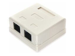 Сетевая розетка RJ-45 кат.6 внешняя 2 порта, , 110&Krone Cablexpert NA218