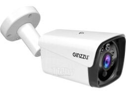 Камера видеонаблюдения IP 4.0Mp, 3.6mm,пуля,IR 30м,IP66,мет Ginzzu HIB-4301A