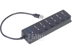 Хаб USB 7-Port (1xUSB3.1+6xUSB2.0) Gembird UHB-U3P1U2P6P-01