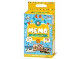 Игра настольная Мемо "Динозавры" (28 карточек) Десятое Королевство 4348