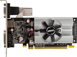 Видеокарта GT 210 1024Mb 64bit DDR3 460/800 DVI/HDMI/D-SUB (low profile + full height brackets) MSI N210-1GD3/LP