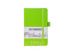 Скетчбук 9*14 см, 140 г/м2, 80 л., зеленый луг Sketchmarker 23143681SM