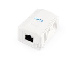 Сетевая розетка cat6 1jack (экранированная) CablExpert Gembird NCAC-1F6-01