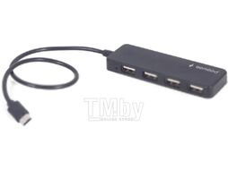 Хаб USB Type-C to 4xUSB2.0 Gembird UHB-CM-U2P4-01