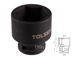 Головка торцевая ударная шестигранная 1/2", 27 мм TOLSEN TT18227