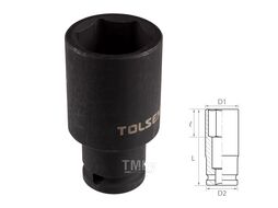 Головка торцевая ударная глубокая шестигранная 1/2", 30 мм TOLSEN TT18280