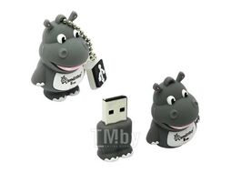 Карта памяти USB (флэш-накопитель) 8Gb "Wild series" Бегемот USB 2.0 Flash Drive SmartBuy SB8GBHip