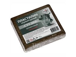 Пластилин скульптурный "Студия" оливковый твердый, 0,5 кг Гамма 2.80.Е050.003