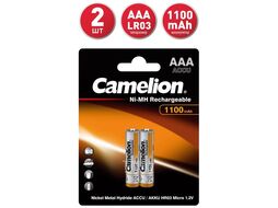 Аккумулятор AAA Ni-MH 2шт Camelion HR03 1100 mAh