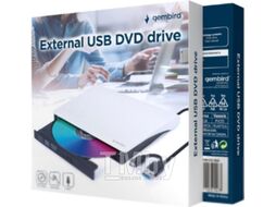 Привод DVD+/-RW внешний Black/White USB 3.0 Gembird DVD-USB-03-BW