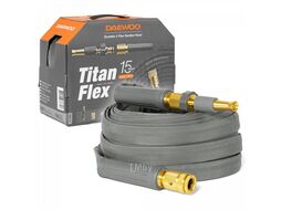 Шланг DAEWOO TitanFlex 15м, 5/8 " (15мм), с комплектом для полива