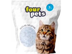 Наполнитель для туалета Four Pets Силикагелевый / TUZ796 (7л)