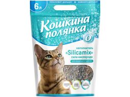 Наполнитель для туалета Кошкина Полянка Silicamix Сила кислорода / 0428 (6л/2.85кг)