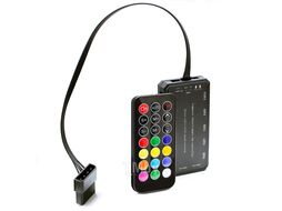 Контроллер RGB CRC10 GINZZU управление RGB вентиляторами с ДУ (до 10 fan RGB, до 2х линий RGB)