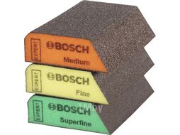 Шлифовальный блок S470 Accessories EXPERT (69 x 97 x 26 мм, M, F, SF, 3 шт.) BOSCH 2608901174