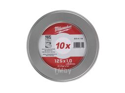 Отрезной диск SCS 41/125x1 PRO+ (10 шт) в мет.боксе MILWAUKEE 4932478998