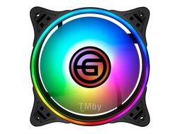 Вентилятор для корпуса 12F6 GINZZU RGB 120мм 1200rpm 15Db разъем питания-управления 6-pin (для внешнего контроллера)