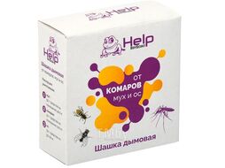 Шашка дымовая от комаров, мух и ос, инсектицидная, 50 г, HELP