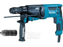 Перфоратор MAKITA HR 2631 FT в чем. (800 Вт, 2.4 Дж, 3 реж., патрон SDS-plus, ЗВП в комплекте, вес 2.8 кг)