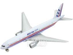 Самолет игрушечный Welly Boeing B777 / AV98836ST-W (белый)