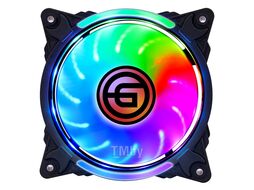 Вентилятор для корпуса 12R6 GINZZU 120mm RGB 1200rpm 15Db разъем питания-управления 6-pin (для внешнего контроллера)