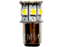 Светодиод LED 89999Pg SMD=13 (5050) 6000K S25 аналог P21/5W 24V 3W 130Lm BAY15d 10шт BOCXOD