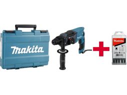 Перфоратор MAKITA HR 2470 X15 в чем. (780 Вт, 2.7 Дж, 3 реж., патрон SDS-plus, вес 2.6 кг)