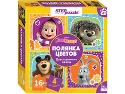 Развивающая игра Step Puzzle Маша и Медведь. Полянка цветов / 87013