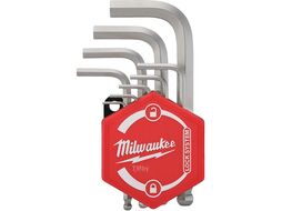 Имбусовые ключи короткие в футляре метрические с шаром 1.5-10мм (9ед.) MILWAUKEE 4932492399