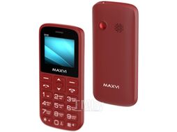 Мобильный телефон Maxvi B100 (красный+ЗУ)