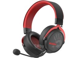 Наушники беспроводные A4Tech Bloody MR590 SPORT RED (мониторные, 1.5м, BT/Radio/3.5mm, красный/черный)