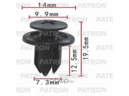 Клипса пластмассовая Acura, Chevrolet, Daewoo, GM, Honda, Mazda, Subaru применяемость: фиксатор PATRON P37-0029