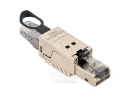 Коннектор TERACOM PRO полевой заделки RJ-45 (8P8C) экранированный STP для кабеля Cat.6A EKF TRP-PLUG-6ASTP-FST