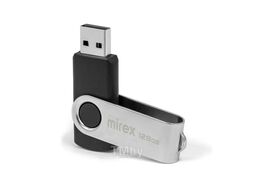 USB-флеш-накопитель 128GB USB 2.0 FlashDrive SWIVEL BLACK Mirex 13600-FMURS128