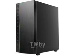 Корпус Winard 3075 MidiTower ATX, 2*USB2.0, Audio, RGB светящаяся полоска