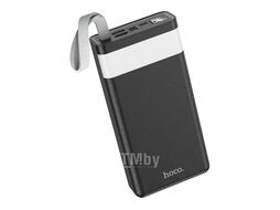 Внешний аккумулятор 30000mAh HOCO J73, чёрный 6931474739414 (входы- microUSB, Type-C, Lightning, выходы: 2*Type-A (5В /2А)