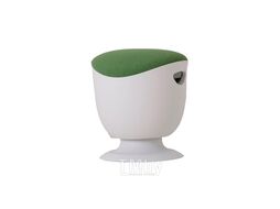 Стул для активного сидения Tulip,пластик белый, ткань зеленая Chair Meister TULIP STOOL 100/green D42