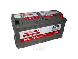 AGM аккумулятор 12V 105Ah 950A ETN 0(R+) B13 394x175x190 29,4kg