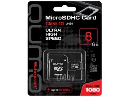 Карта памяти Qumo microSDHC Class 10 UHS-I 8GB / Q19239